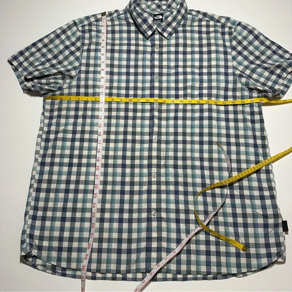 The North Face Short Sleeve Active Button Down Plaid Shirt - Mens XXL